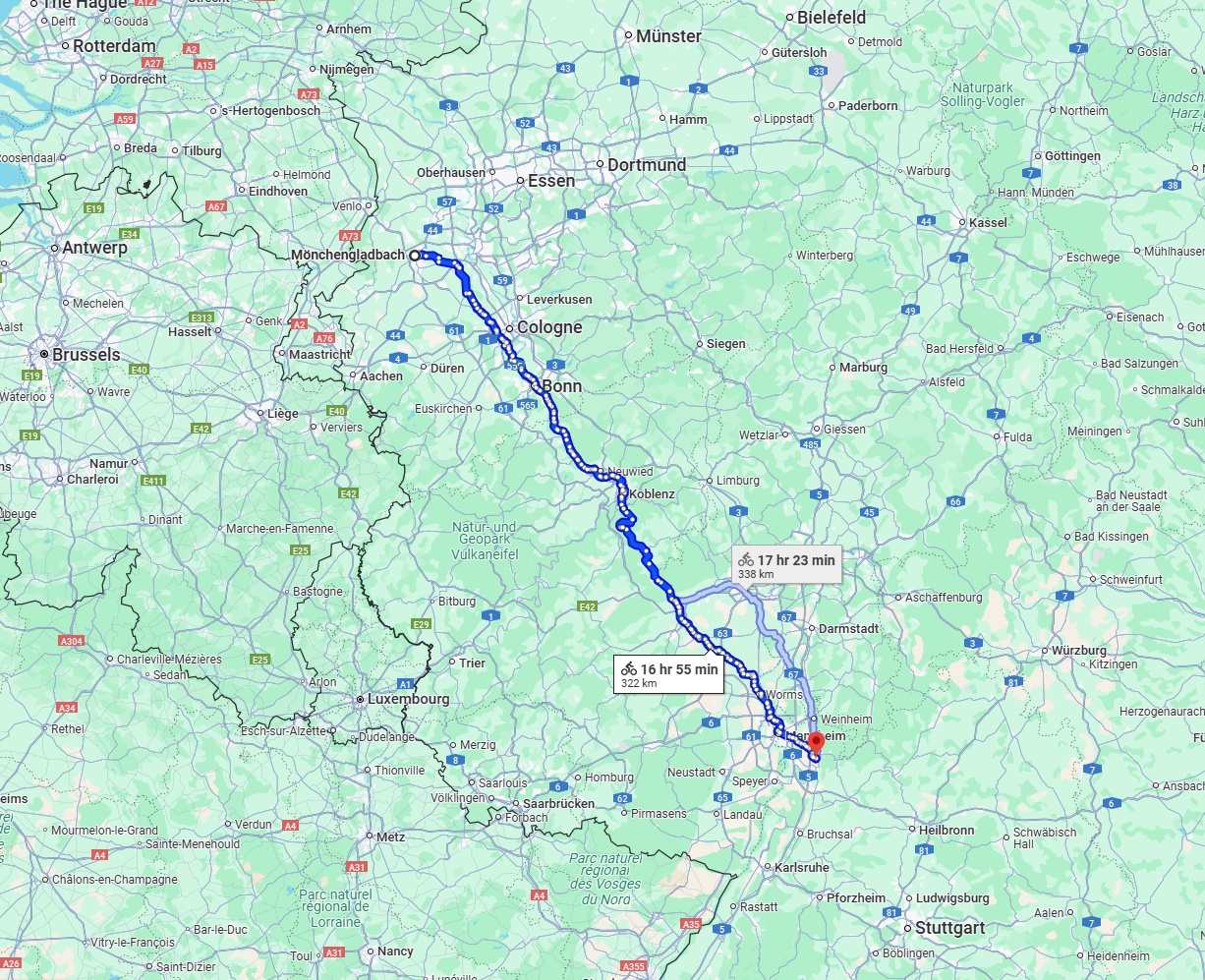 Anreise von Mönchengladbach Zu Heidelberg Über 