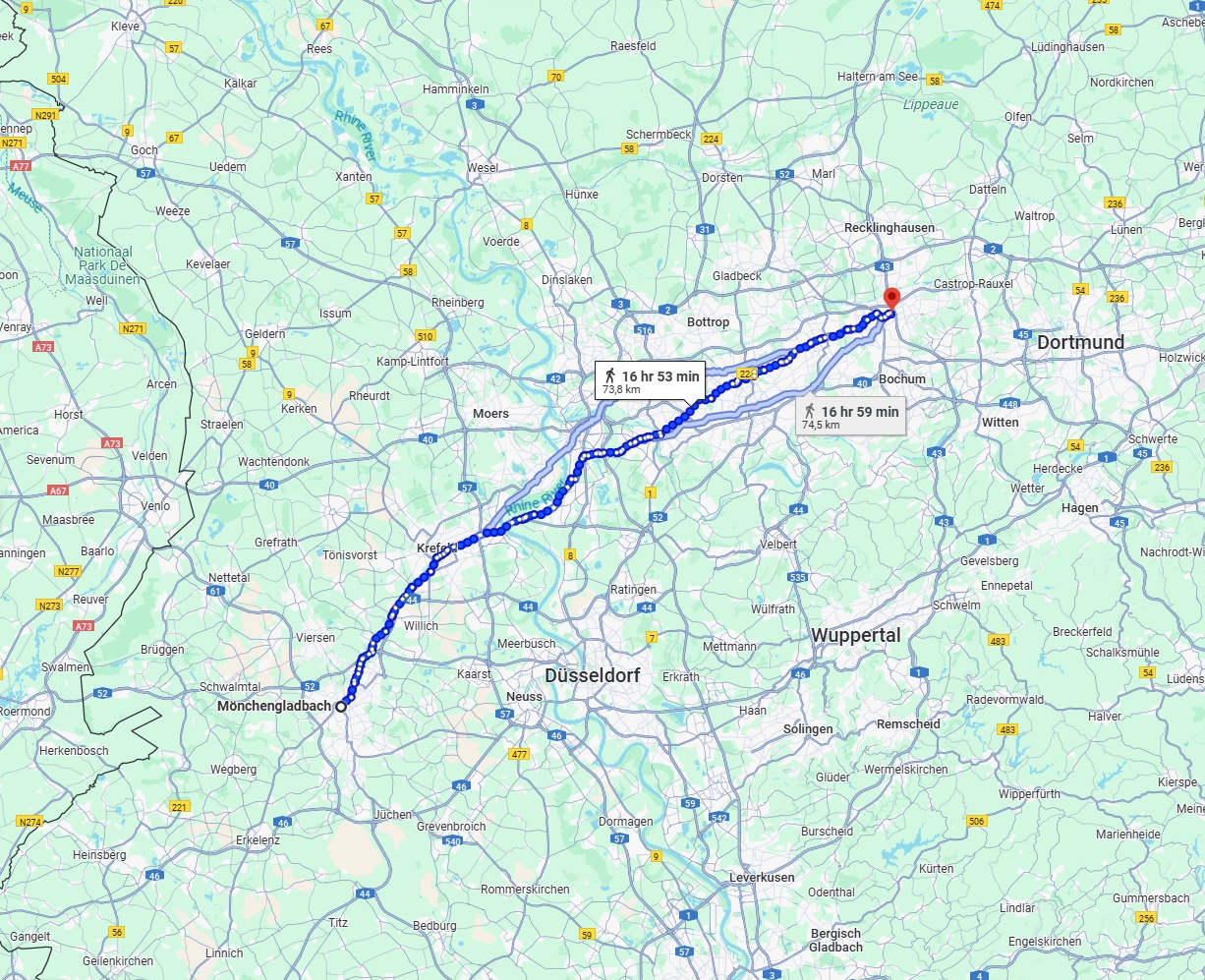 Anreise von Mönchengladbach Zu Herne Über 