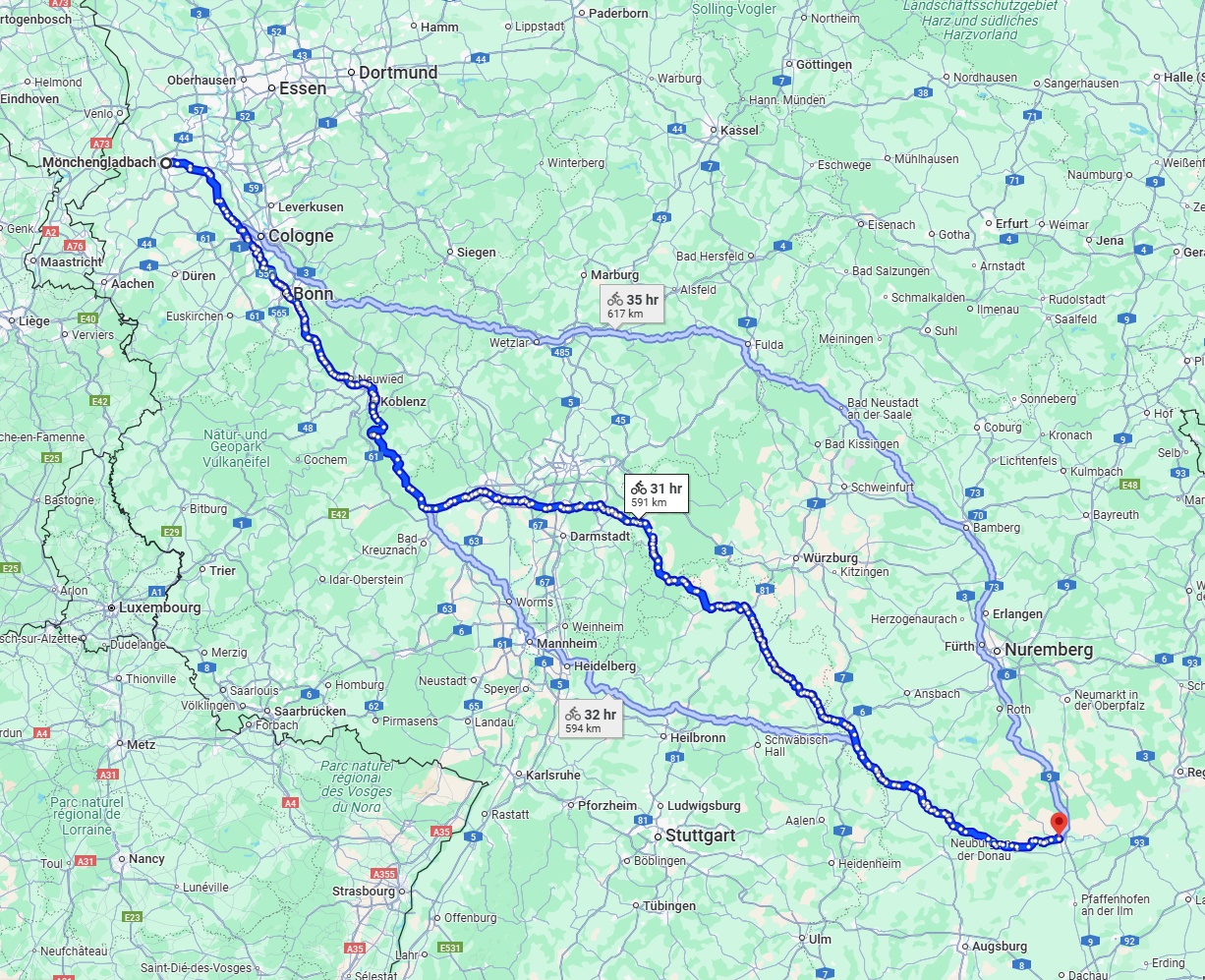 Anreise von Mönchengladbach Zu Ingolstadt Über 