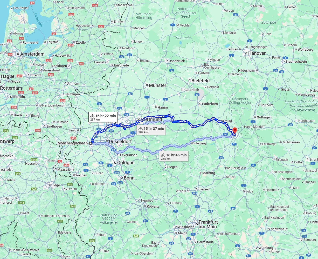 Anreise von Mönchengladbach Zu Kassel Über 