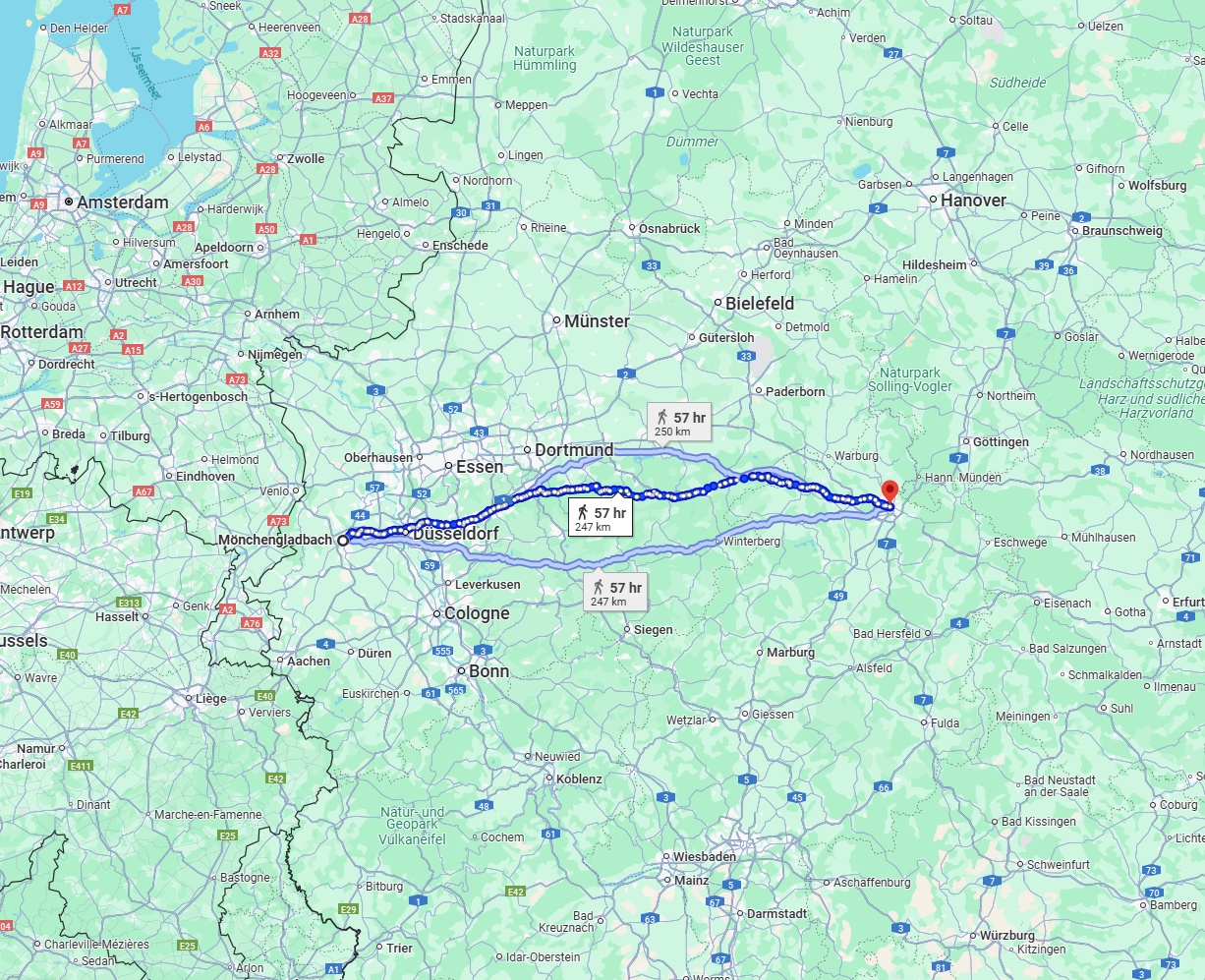Anreise von Mönchengladbach Zu Kassel Über 