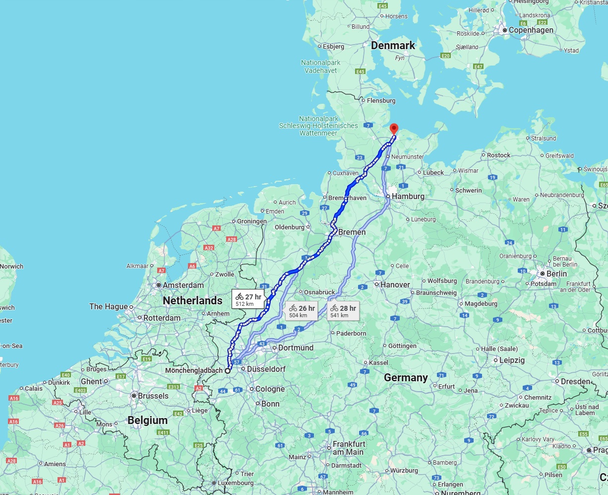 Anreise von Mönchengladbach Zu Kiel Über 