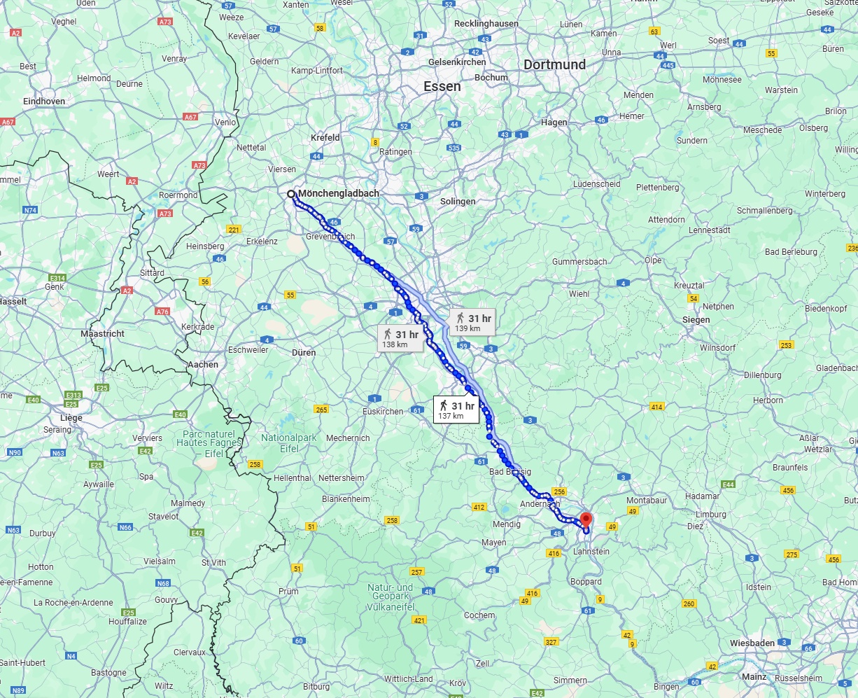 Anreise von Mönchengladbach Zu Koblenz Über 