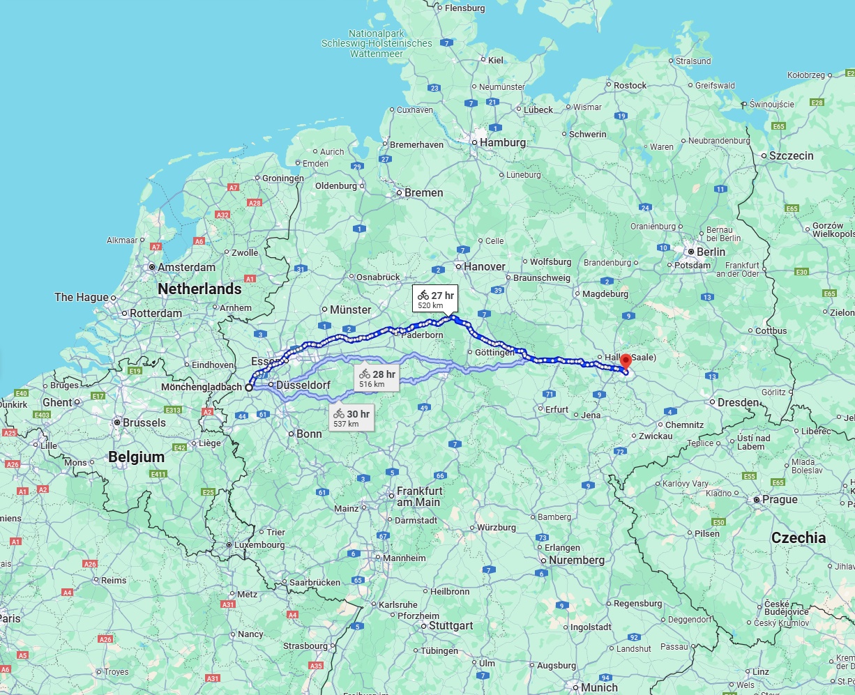 Anreise von Mönchengladbach Zu Leipzig Über 