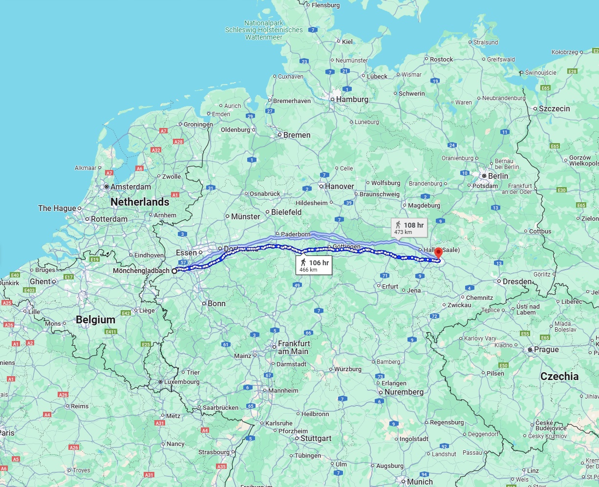 Anreise von Mönchengladbach Zu Leipzig Über 
