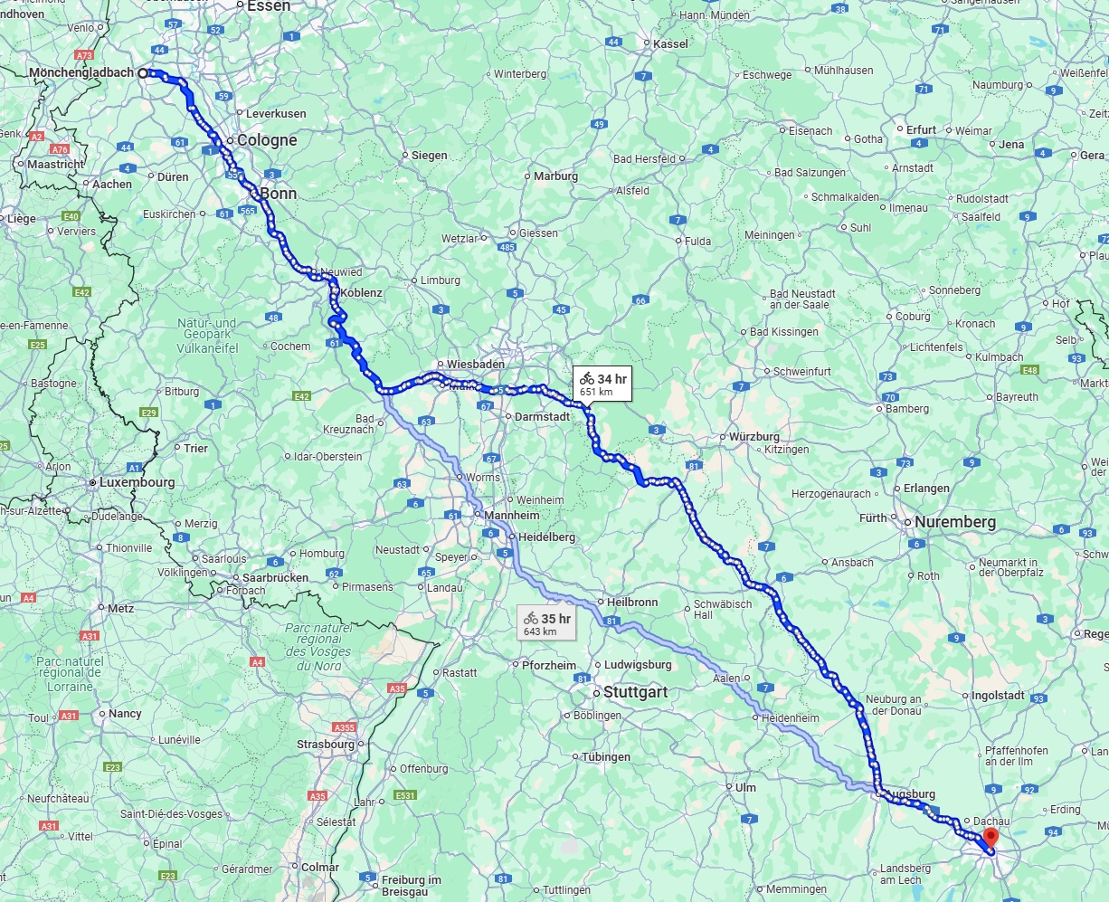 Anreise von Mönchengladbach Zu München Über 