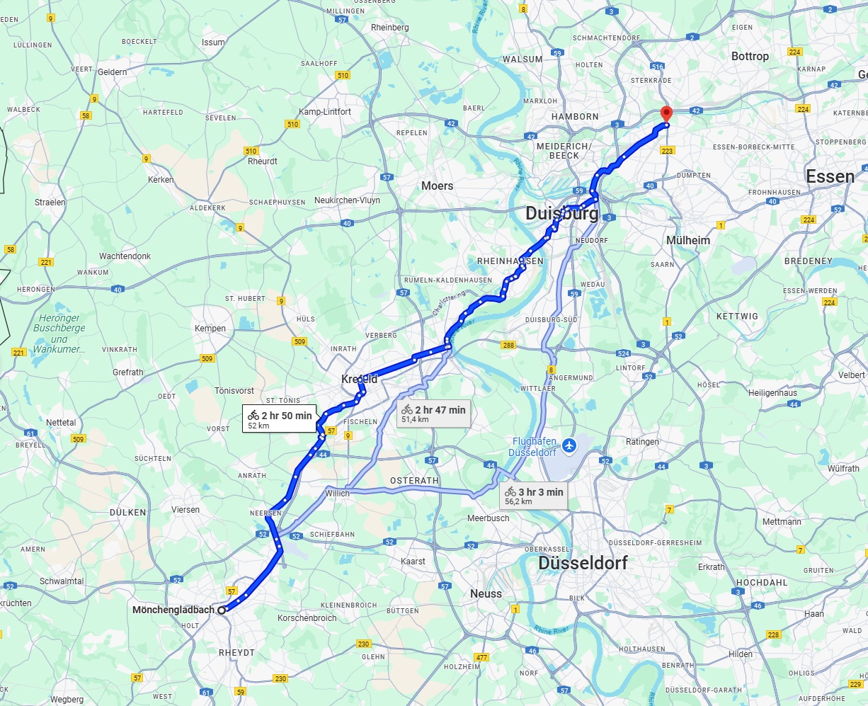 Anreise von Mönchengladbach Zu Oberhausen Über 