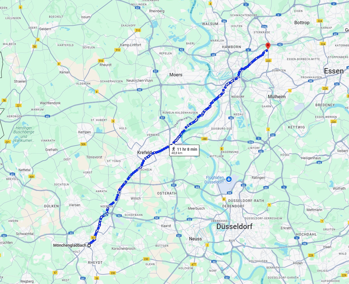 Anreise von Mönchengladbach Zu Oberhausen Über 