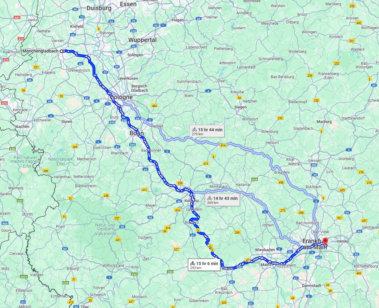 Anreise von Mönchengladbach Zu Offenbach am Main Über 