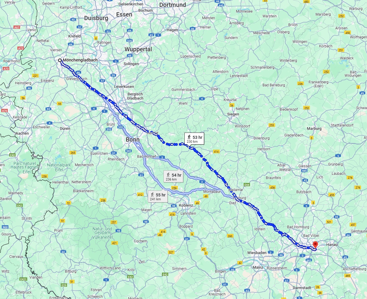 Anreise von Mönchengladbach Zu Offenbach am Main Über 