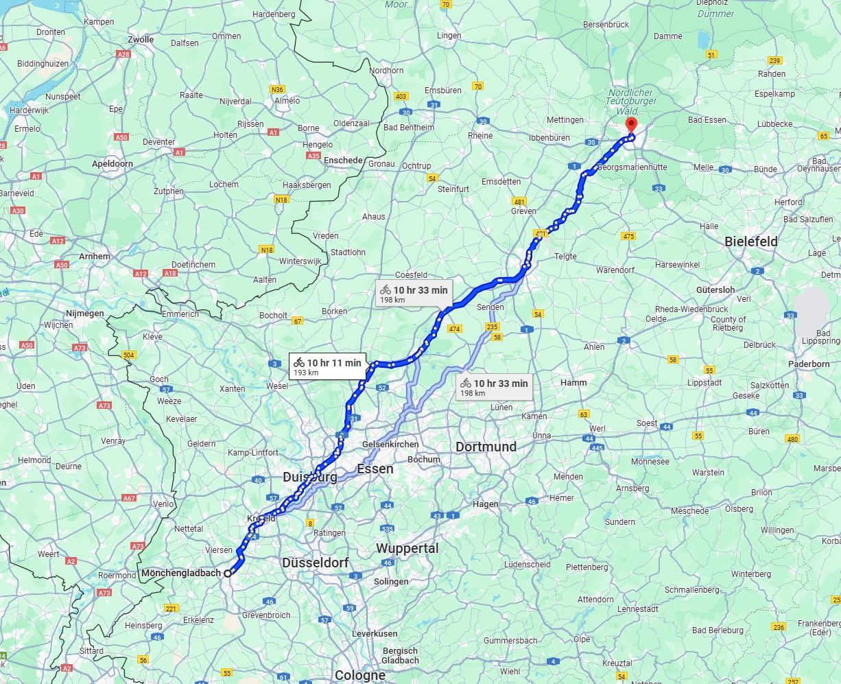 Anreise von Mönchengladbach Zu Osnabrück Über 
