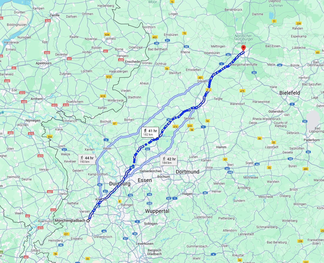 Anreise von Mönchengladbach Zu Osnabrück Über 