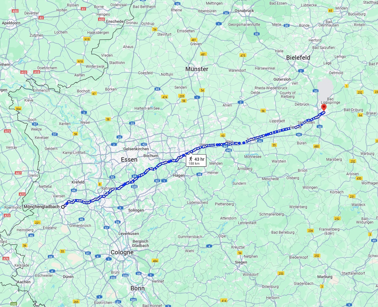 Anreise von Mönchengladbach Zu Paderborn Über 