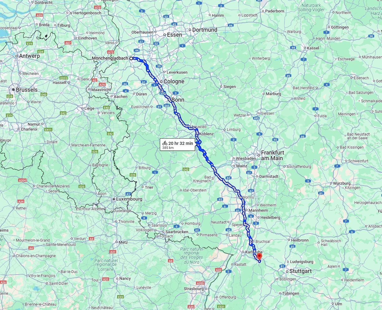 Anreise von Mönchengladbach Zu Pforzheim Über 