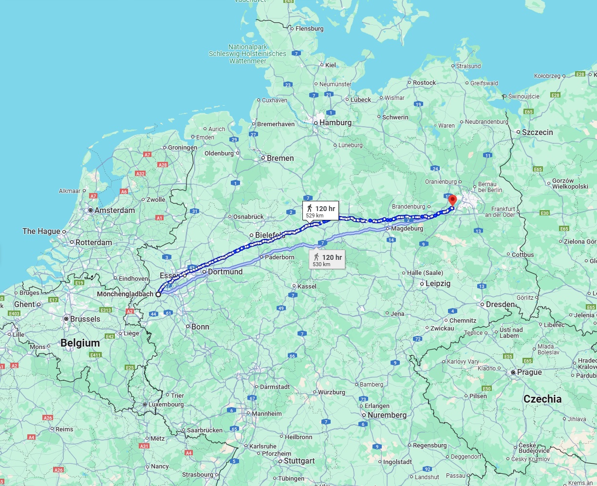 Anreise von Mönchengladbach Zu Potsdam Über 