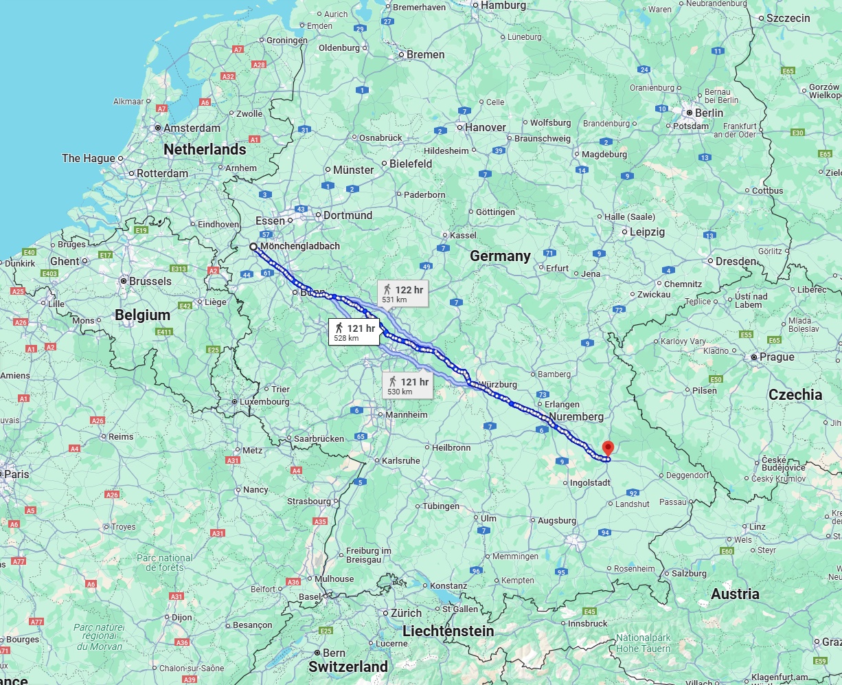 Anreise von Mönchengladbach Zu Regensburg Über 