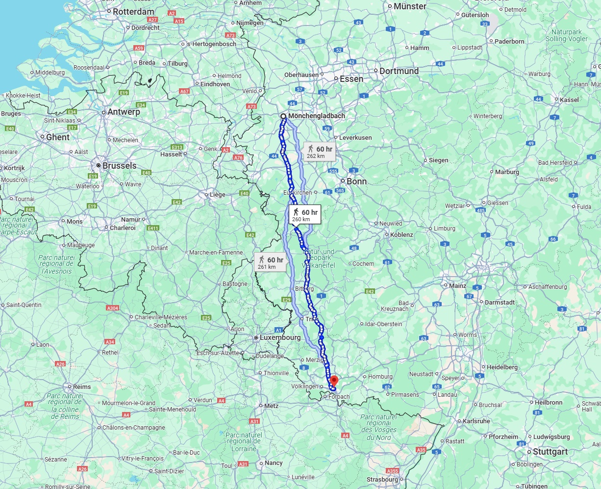 Anreise von Mönchengladbach Zu Saarbrücken Über 
