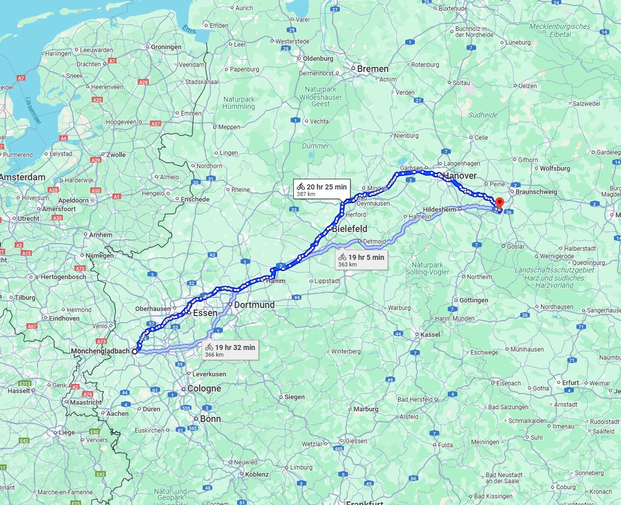 Anreise von Mönchengladbach Zu Salzgitter Über 