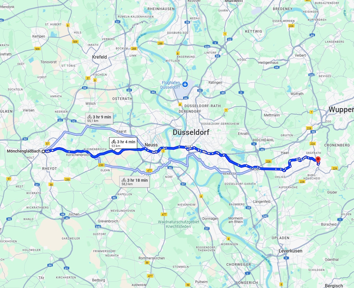 Anreise von Mönchengladbach Zu Solingen Über 