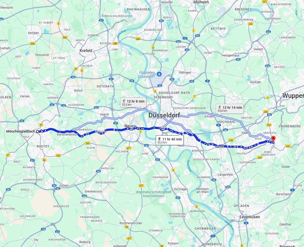 Anreise von Mönchengladbach Zu Solingen Über 