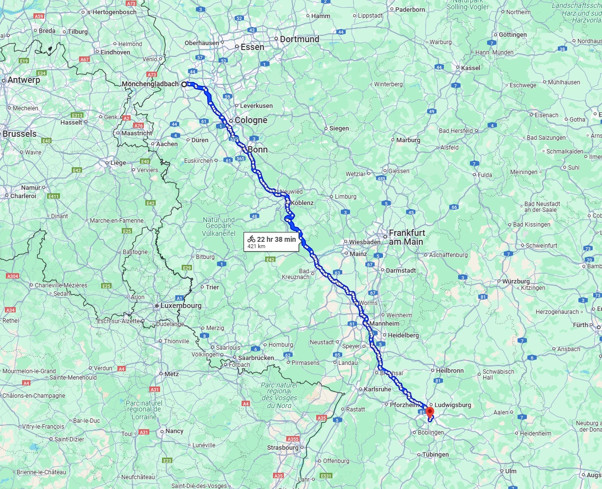 Anreise von Mönchengladbach Zu Stuttgart Über 