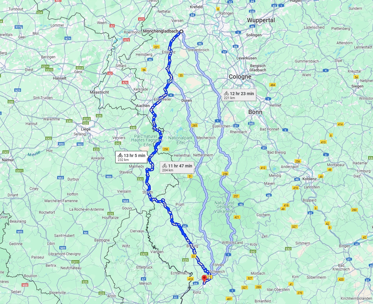 Anreise von Mönchengladbach Zu Trier Über 