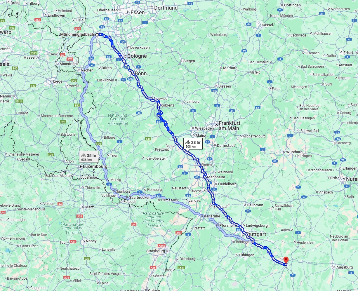 Anreise von Mönchengladbach Zu Ulm Über 