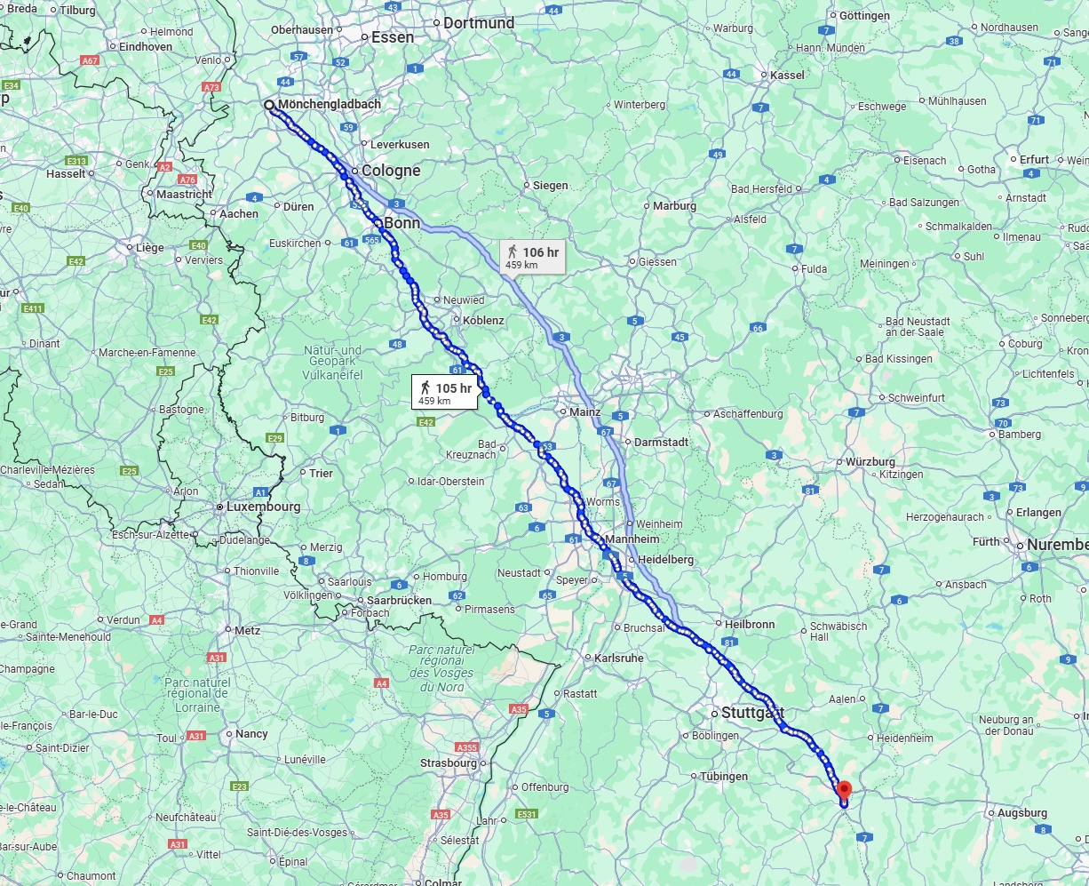 Anreise von Mönchengladbach Zu Ulm Über 