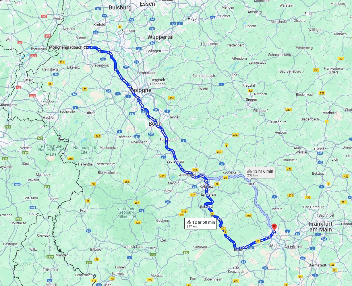 Anreise von Mönchengladbach Zu Wiesbaden Über 