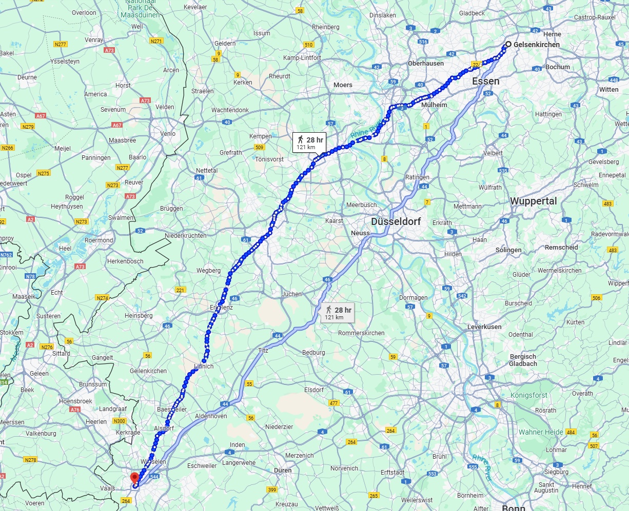 Anreise von Gelsenkirchen Zu Aachen Über 
