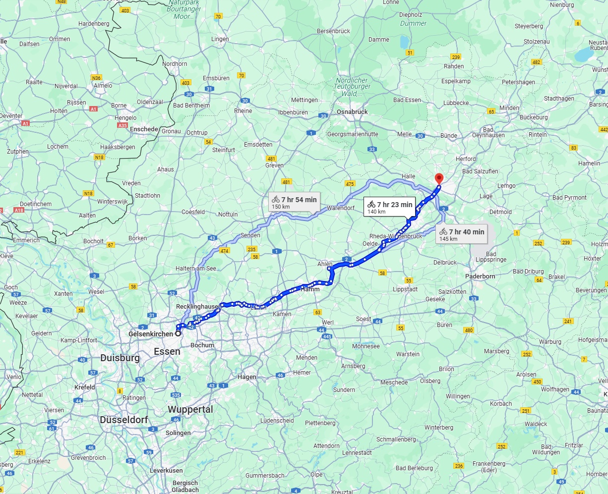 Anreise von Gelsenkirchen Zu Bielefeld Über 