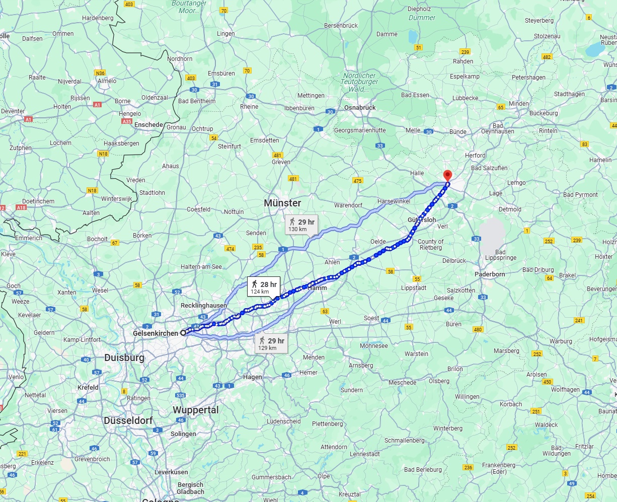 Anreise von Gelsenkirchen Zu Bielefeld Über 
