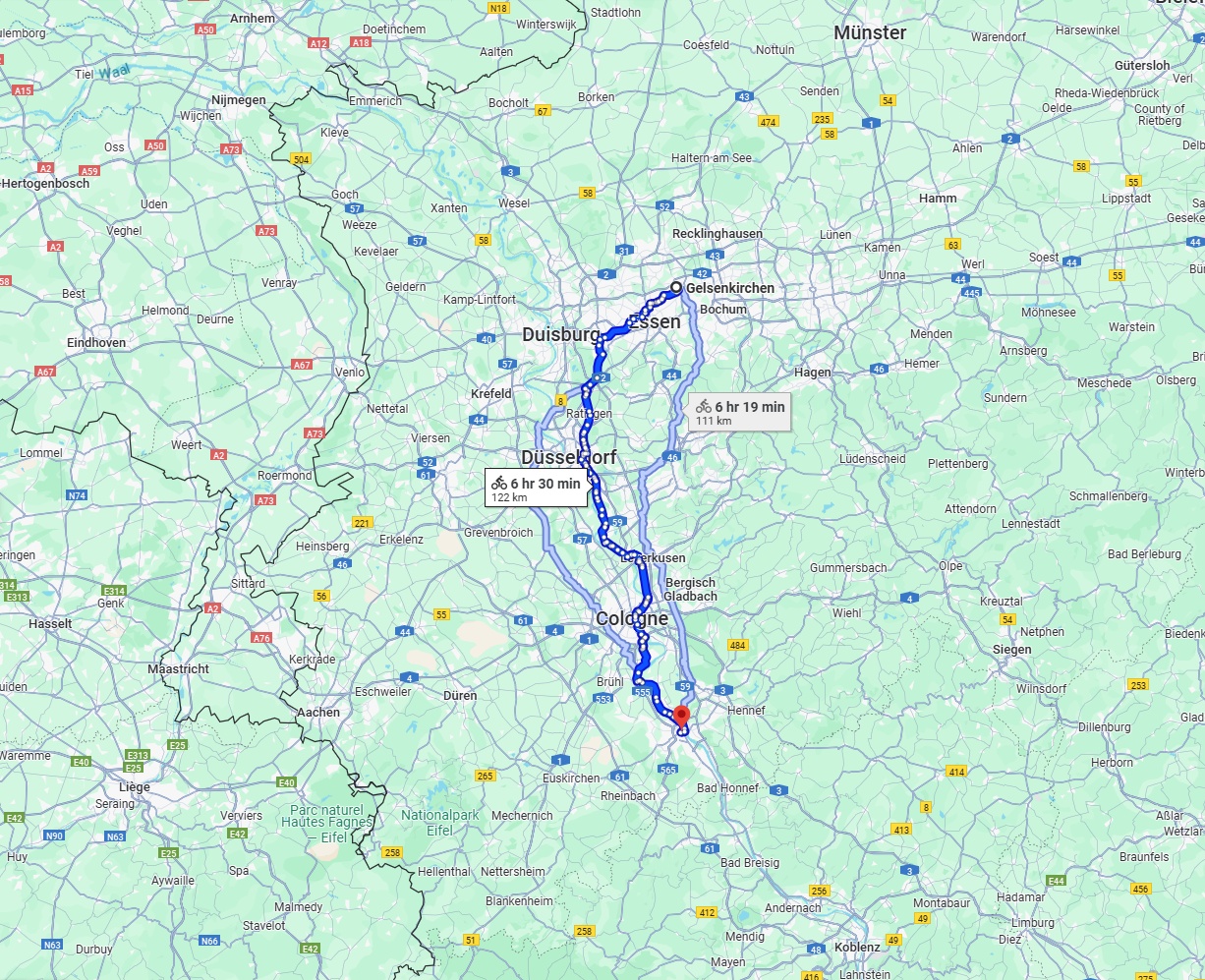 Anreise von Gelsenkirchen Zu Bonn Über 