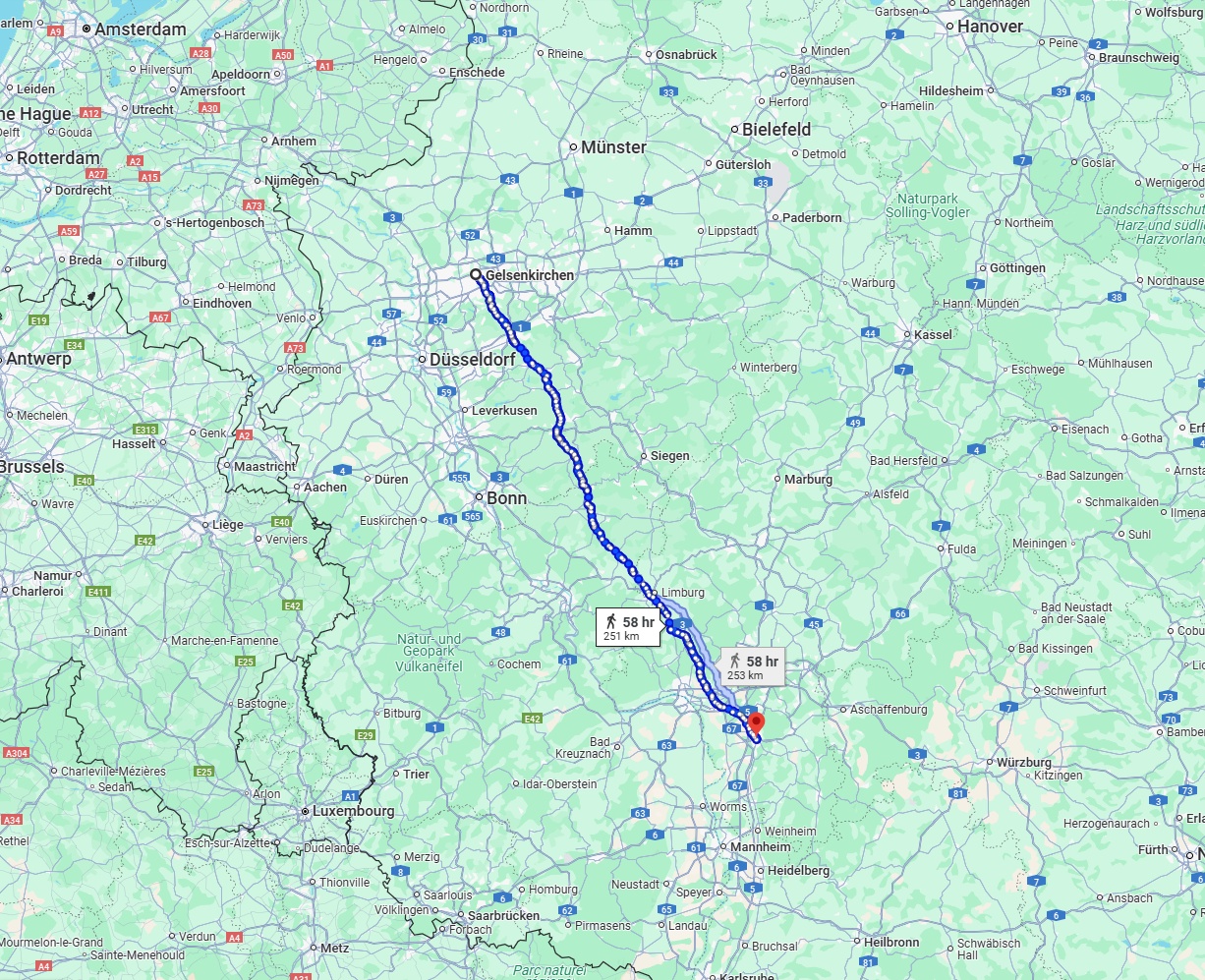 Anreise von Gelsenkirchen Zu Darmstadt Über 