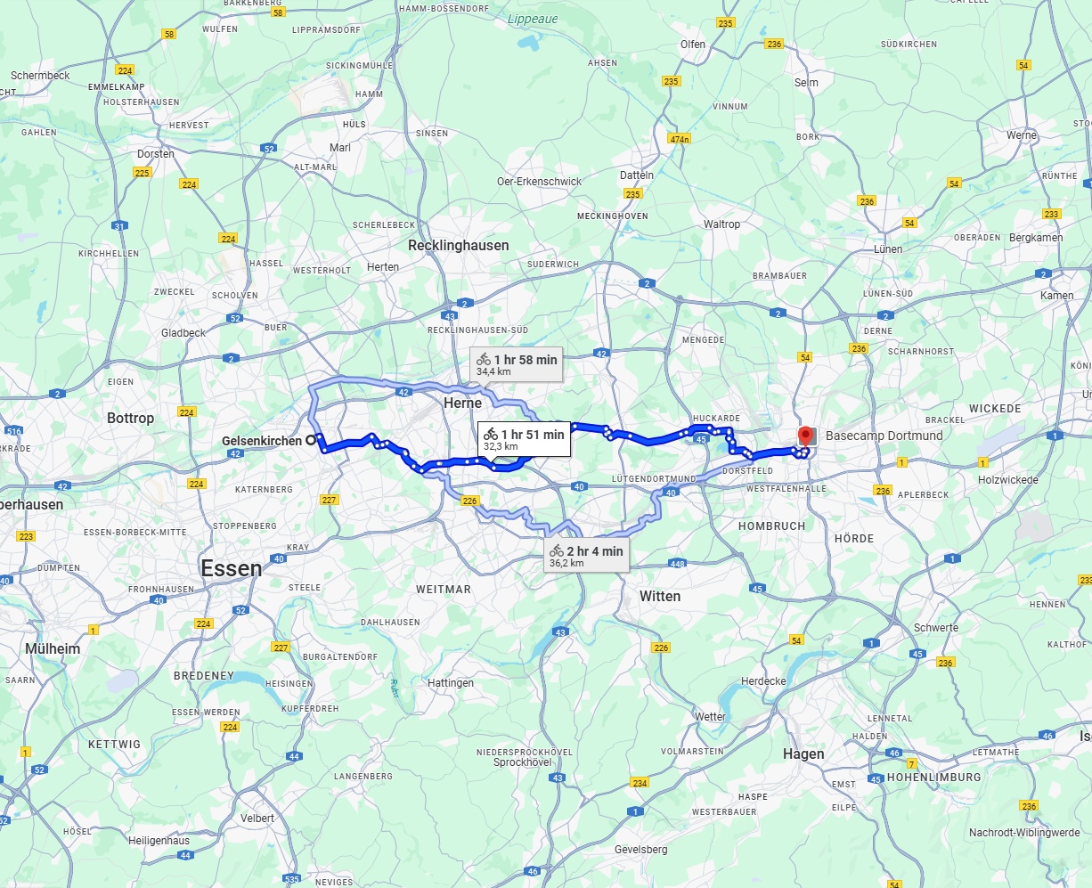 Anreise von Gelsenkirchen Zu Dortmund Über 