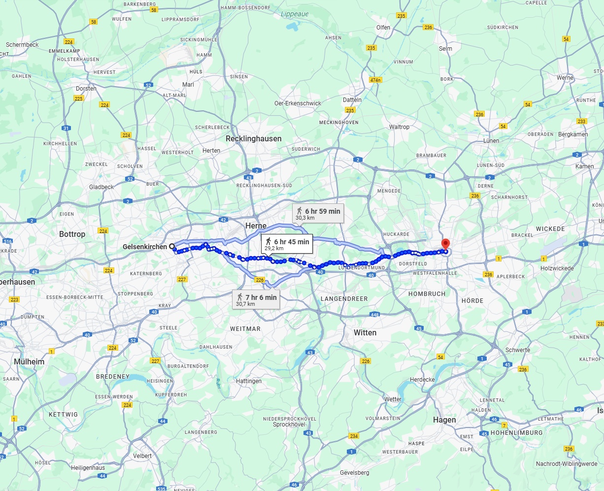 Anreise von Gelsenkirchen Zu Dortmund Über 