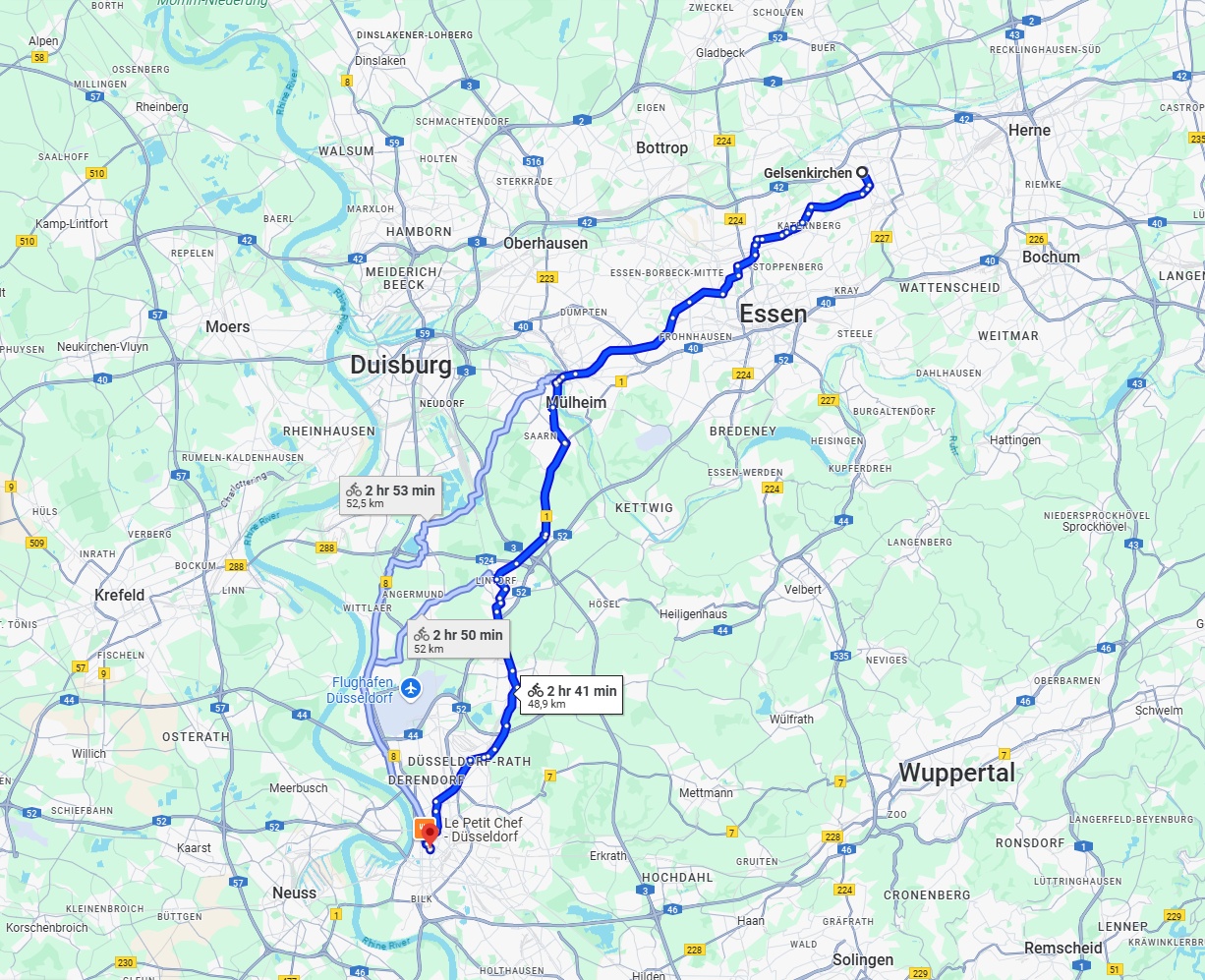 Anreise von Gelsenkirchen Zu Düsseldorf Über 