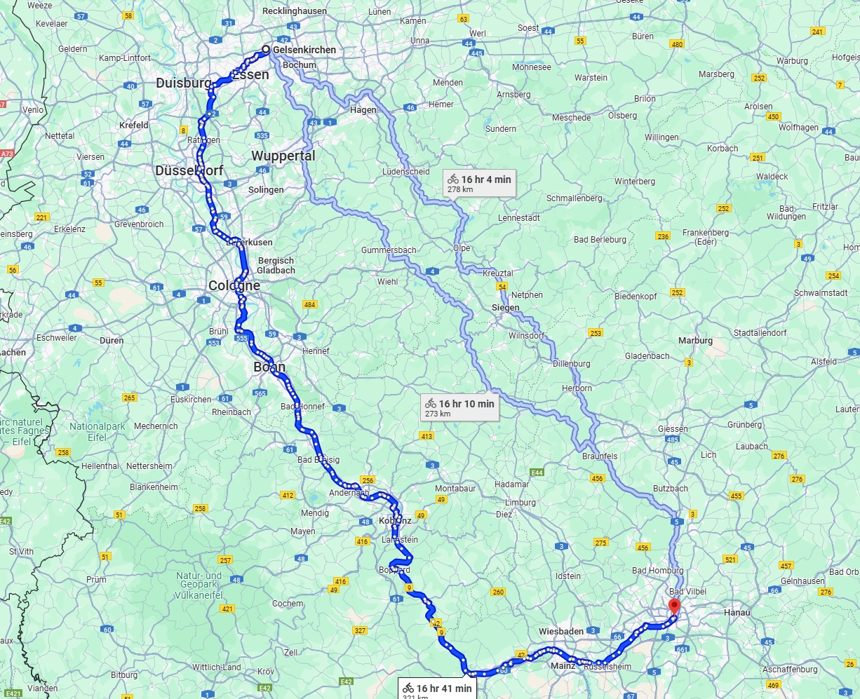 Anreise von Gelsenkirchen Zu Frankfurt am Main Über 