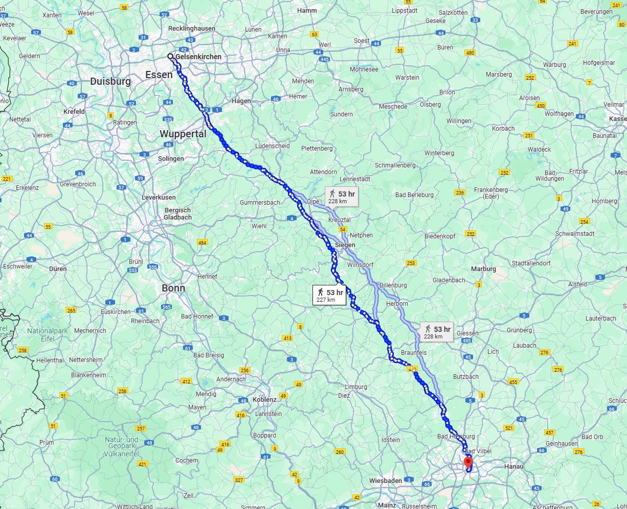Anreise von Gelsenkirchen Zu Frankfurt am Main Über 