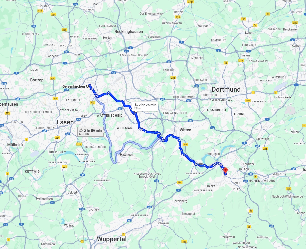 Anreise von Gelsenkirchen Zu Hagen Über 