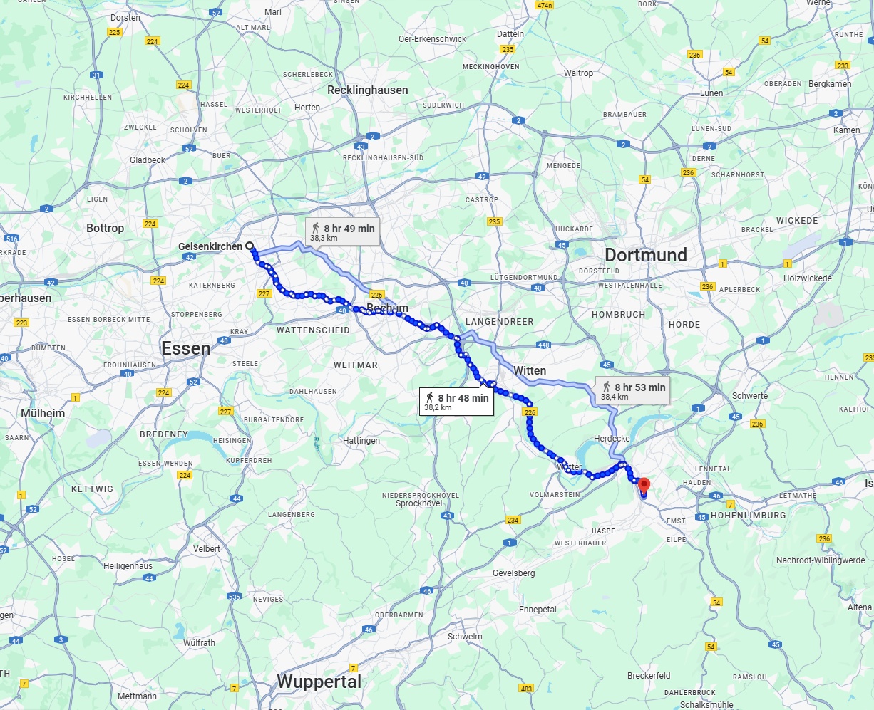 Anreise von Gelsenkirchen Zu Hagen Über 