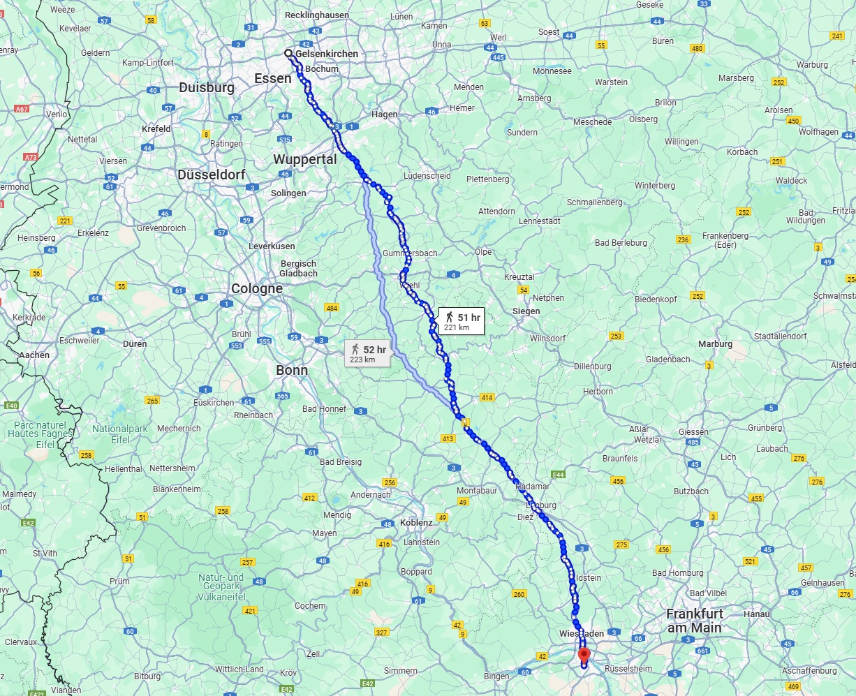 Anreise von Gelsenkirchen Zu Mainz Über 