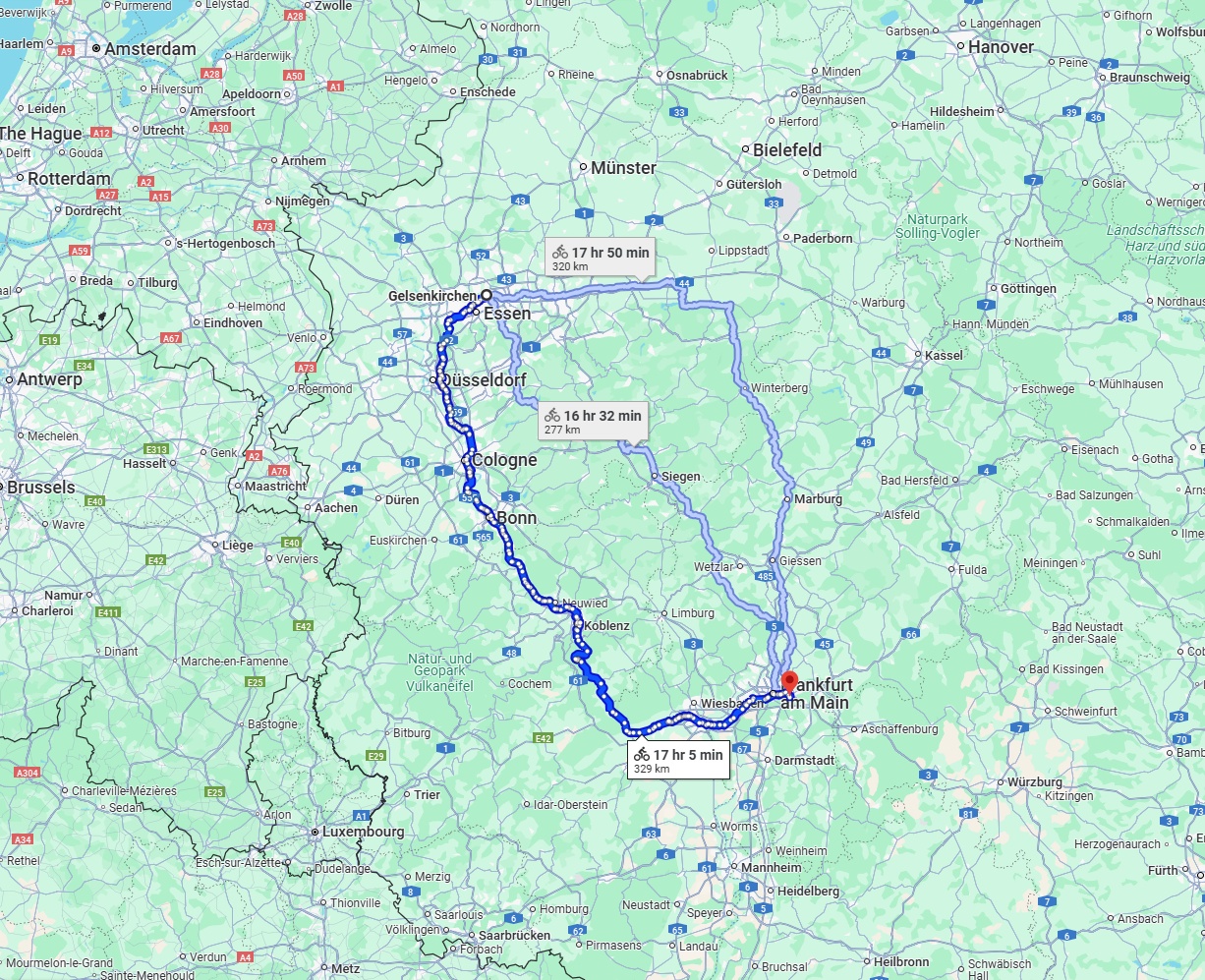 Anreise von Gelsenkirchen Zu Offenbach am Main Über 