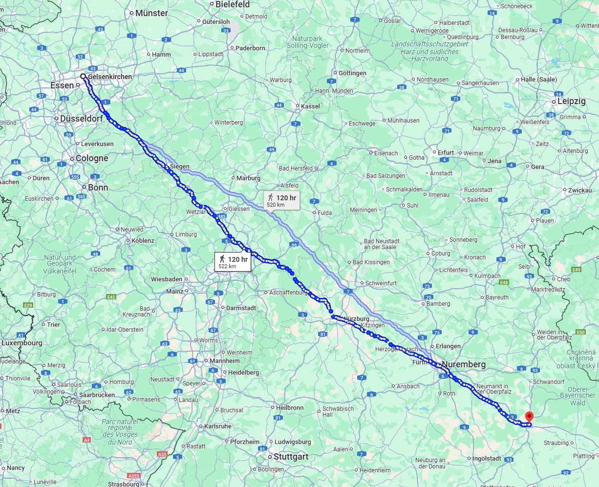Anreise von Gelsenkirchen Zu Regensburg Über 