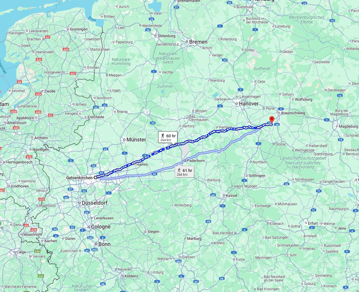 Anreise von Gelsenkirchen Zu Salzgitter Über 