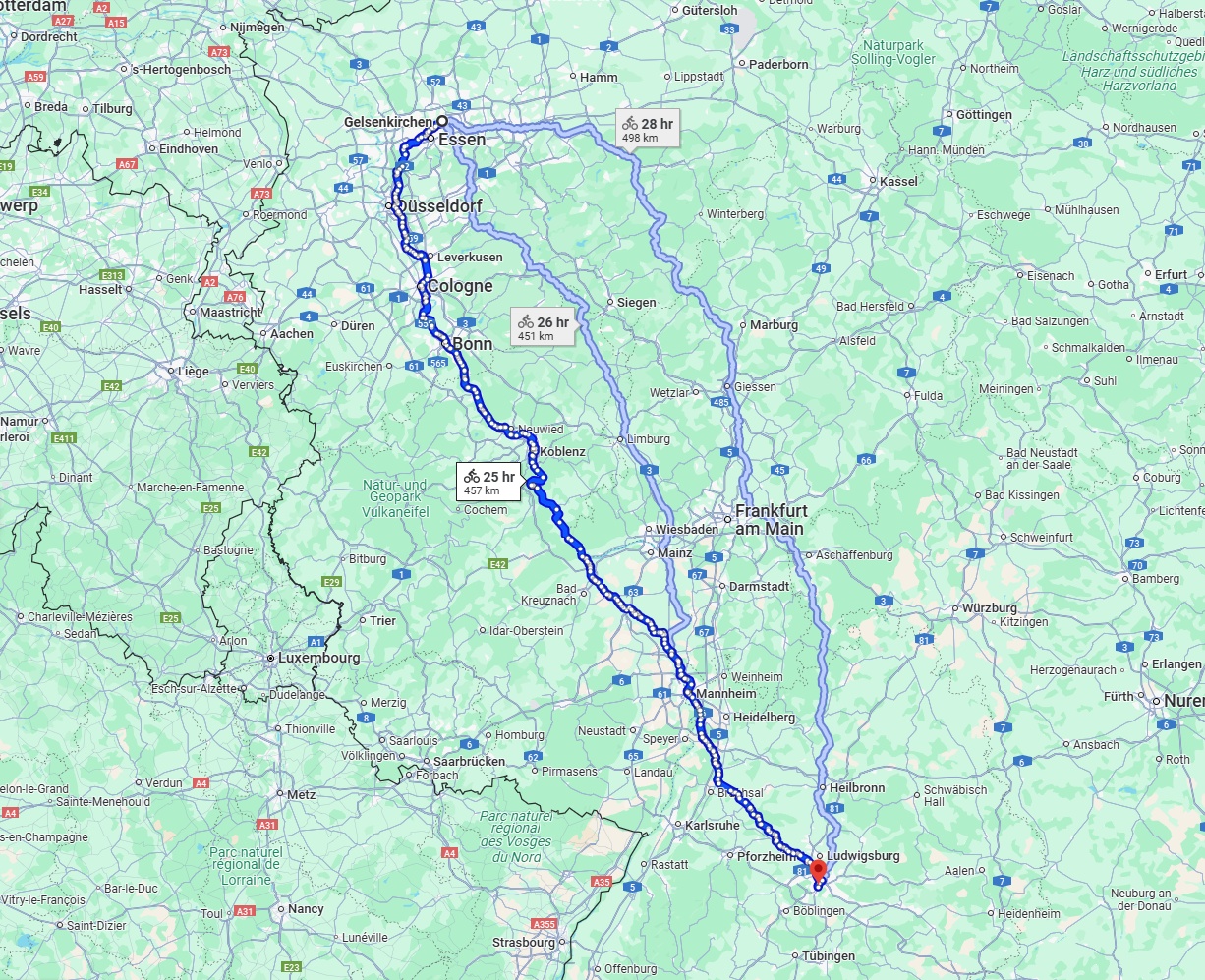 Anreise von Gelsenkirchen Zu Stuttgart Über 