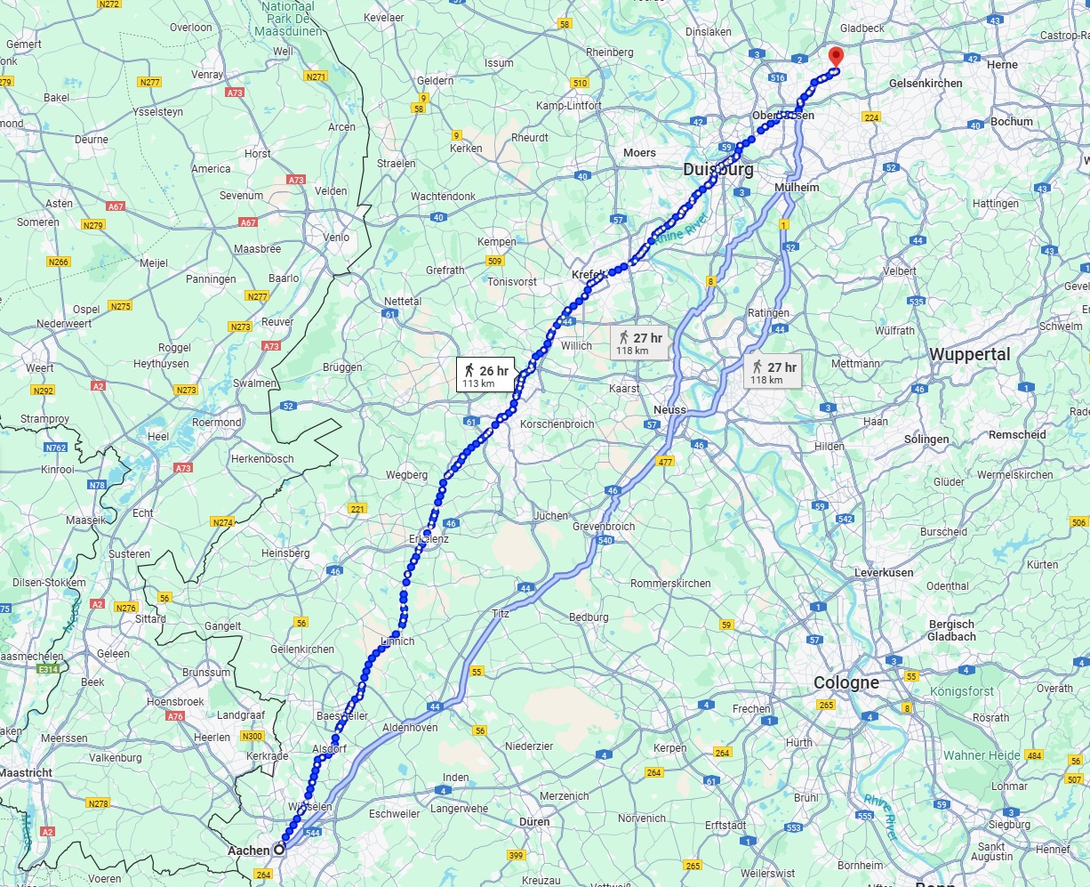 Anreise von Aachen Zu Bottrop Über 