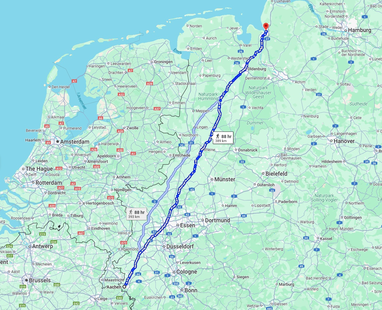Anreise von Aachen Zu Bremerhaven Über 