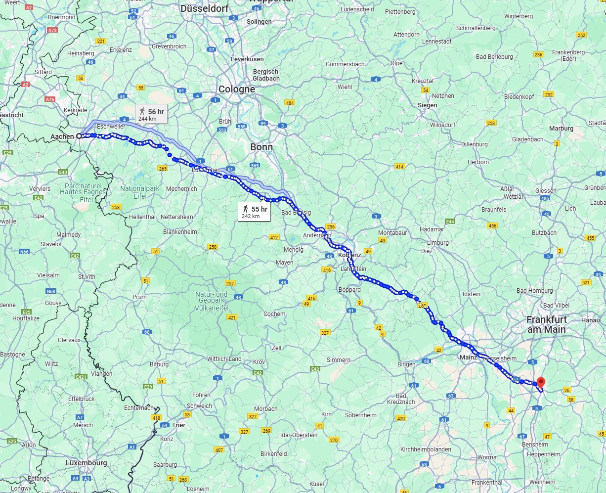 Anreise von Aachen Zu Darmstadt Über 