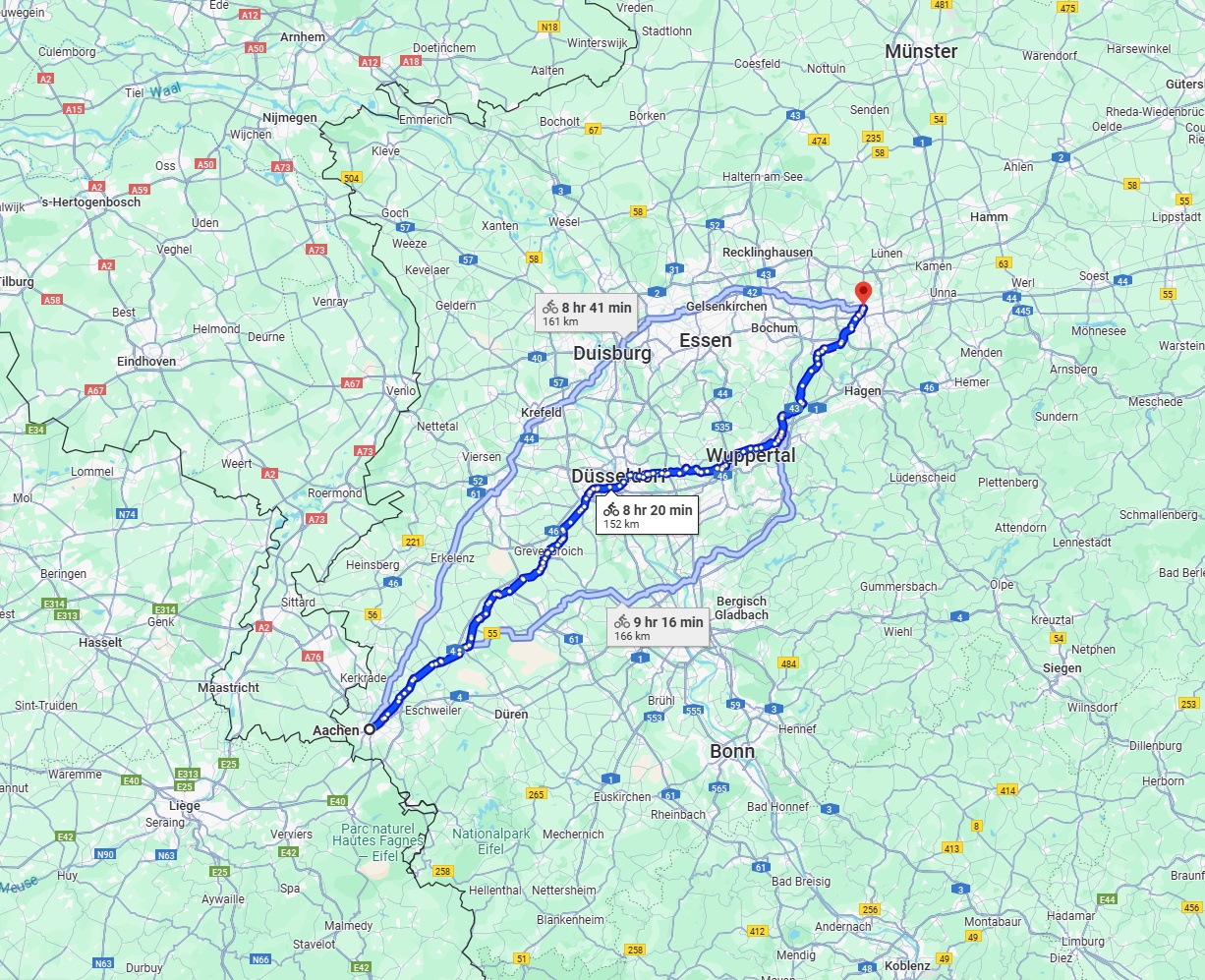 Anreise von Aachen Zu Dortmund Über 